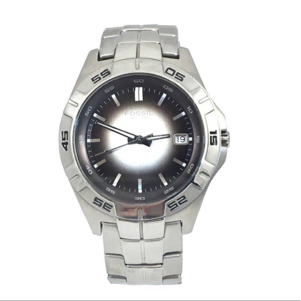 FOSSIL Black Dial Stainless Steel Quartz Watch - Picture 8 of 9